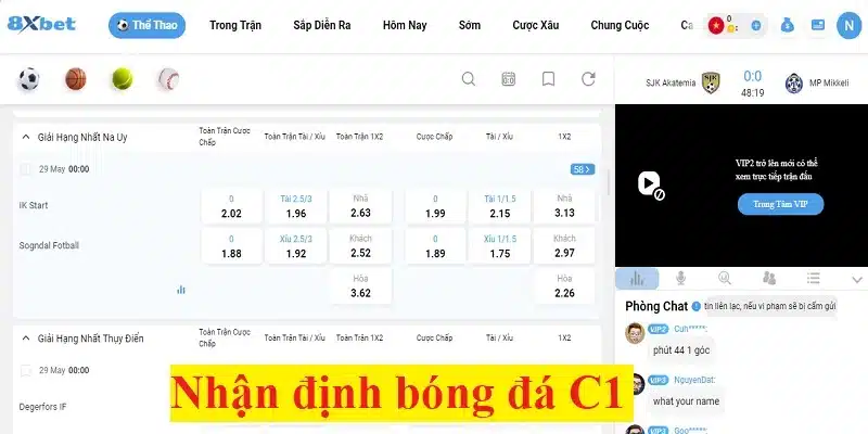 Nhận định bóng đá C1 uy tín, chính xác 100% tại 8XBET 2 Nhận định bóng đá C1 uy tín, chính xác 100% tại 8XBET